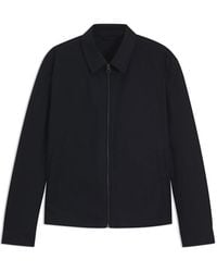 BOSS - Beckham Cotton Zip Long Sleeve Overshirt - Lyst