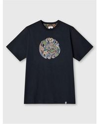 Pretty Green - Pg House Paisley Regular Fit T-Shirt - Lyst