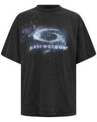Balenciaga - Bal Washed Logo T-Shirt - Lyst