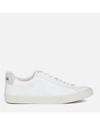 Veja - Esplar Leather Court Trainers - Lyst