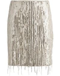 BOSS - C_Vinges Mini Skirt - Lyst
