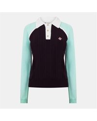 CASABLANCA - Casa Sporty Long-Sleeve Polo Shirt - Lyst