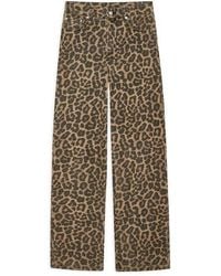 Anine Bing - Hugh Leopard Print Jeans - Lyst