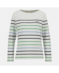 Barbour - Hawkins Striped Long Sleeved Top - Lyst