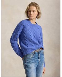 Polo Ralph Lauren - Os Cable Crew Neck Jumper - Lyst