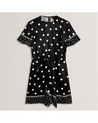 Ted Baker - Printed Playsuit - Lyst