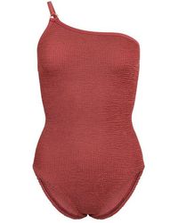 Hunza G - Clara Swim Scoop Neck Swimsuit - Lyst