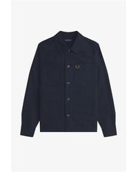 Fred Perry - Brushed Twill Overshirt - Lyst