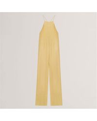 Ted Baker - Halter Neck Belted Wide Leg Jumpsuit - Lyst