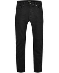 BOSS - Straight Denim Jeans With Logo Detail (Remaine) - Lyst