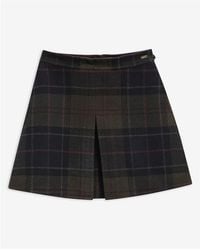 Barbour - Tartan Pleatfront Mini Skirt - Lyst