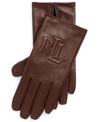 Ralph Lauren - Logo-Embossed Gloves - Lyst