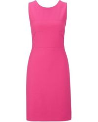 BOSS - Deca Structured Mini Dress - Lyst