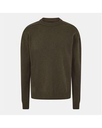 Rick Owens - Ribbed Crew Neck Relaxed Fit Jumper - Lyst
