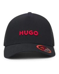 HUGO - Marcel Cotton-Twill Cap With Mesh Panels - Lyst