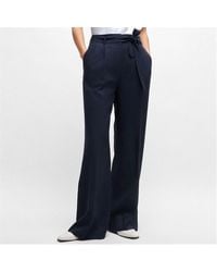 BOSS - Tepiala Wide-Leg Trousers - Lyst