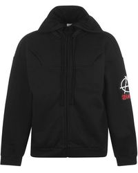 Vetements Up Down Zip Hoodie - Black