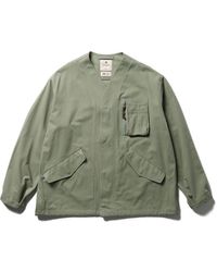 Snow Peak - Takibi Collarless Relaxed Fit Jacket - Lyst