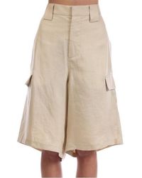 Off-White c/o Virgil Abloh - Linen Cargo Shorts - Lyst