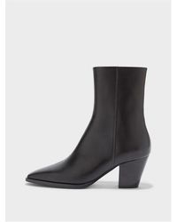 Aeyde - Hedvig Calf Ankle Heeled Boots - Lyst