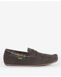 Barbour - Suede Porterfield Mule Slippers - Lyst