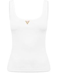 Valentino - Ribbed Cotton Top - Lyst