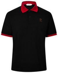 Versace - Short Sleeve Polo Shirt - Lyst