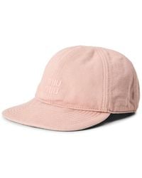 Miu Miu - Miu Drill Washed Hat Ld64 - Lyst