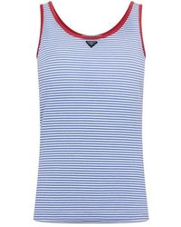 Prada - Stripe Tank Vest - Lyst