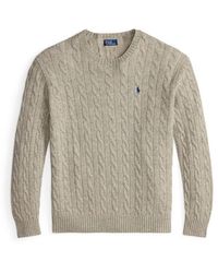 Polo Ralph Lauren - Cable Crew Neck Jumper - Lyst