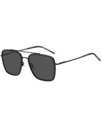 HUGO - Square Aviator Sunglasses - Lyst