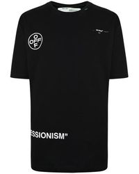 Off-White c/o Virgil Abloh Stencil Logo T Shirt - Black