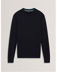 Ted Baker - Merino Blend Crew Neck Jumper - Lyst