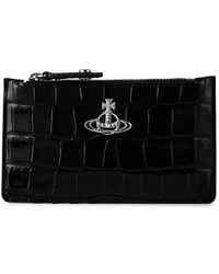 Vivienne Westwood - Crocodile Leather Slim Long Card Holder - Lyst