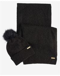 Barbour - Sparkle Beanie & Scarf Gift Set - Lyst