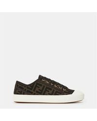 Fendi - Domino Low Top Sneakers - Lyst