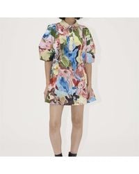 Stine Goya - Structured Sleeve Mini Dress - Lyst