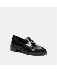 COACH - Patent Leather Shoes Type 'Loafers' - Lyst