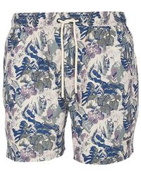 Barbour - Hindle Palm-leaf Swim Shorts - Lyst