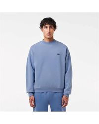 Lacoste - S Tonal Sweater Blue M - Lyst