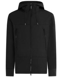 C.P. Company - Goggle Water Resistant Hooded Long Sleeve Softshell Jacket - Lyst