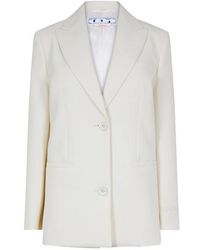 Off-White c/o Virgil Abloh - Tmby Wool Blend Softshell Jacket - Lyst