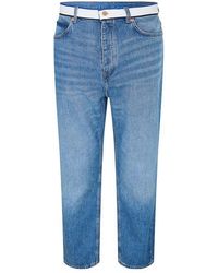 HUGO - Nate Tape 10259233 01 Wide Leg Jeans - Lyst