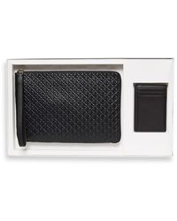 Calvin Klein - Embossed Emblem Zipped Pouch & Cardigan Case Gift Set - Lyst