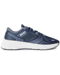 BOSS - Samba Low-Top Trainers - Lyst