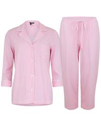 Ralph Lauren - Classic Notch Long Sleeve Pyjama Set - Lyst