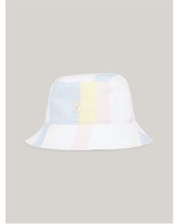 Tommy Hilfiger - Th Monogram Mixed Stripe Bucket Hat - Lyst