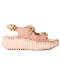 Chloé - Nama Flatform Sandals - Lyst