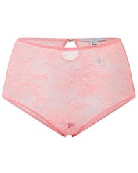 Stella McCartney - Floral Lace High Waisted Briefs - Lyst