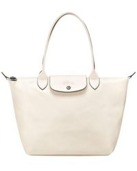 Longchamp - Leather Tote Bag - Lyst